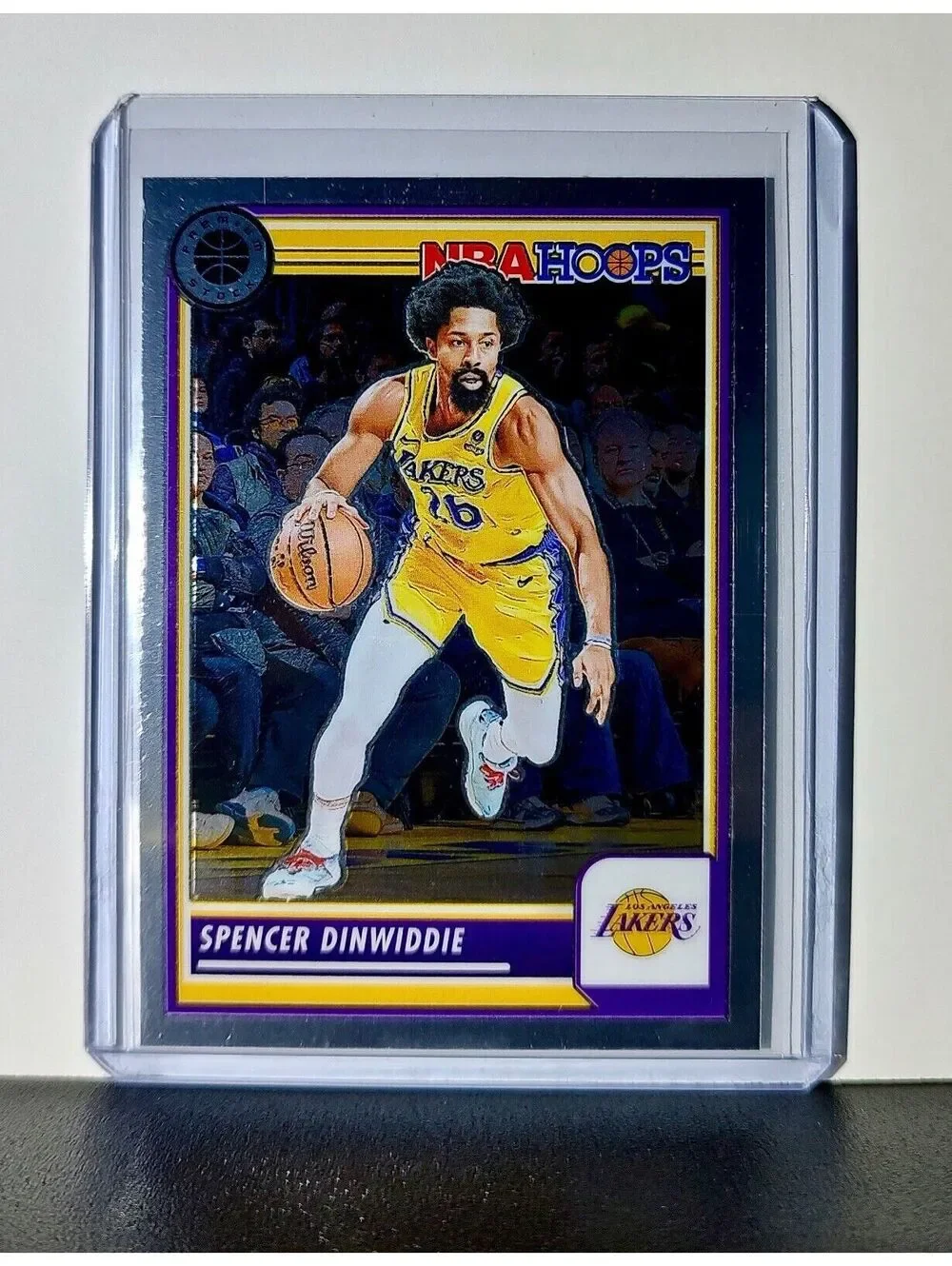 Spencer Dinwiddie 2023-24 Panini Premium Stock NBA Hoops #127 Card LA Lakers